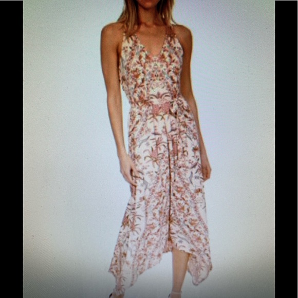 Lucky Brand Dresses & Skirts - LUCKY BRAND FLORAL ASYMMETRICAL DRESS SIZE M NWT!